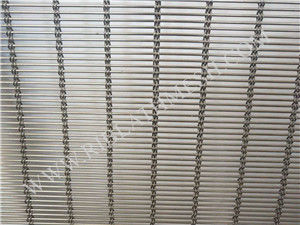 Metal Curtain Architectural Decorative Wire Mesh Panels Stainless