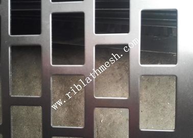 1m Width Rectangular Hole Perforated Metal Plate Galvanized Plate 2m Length