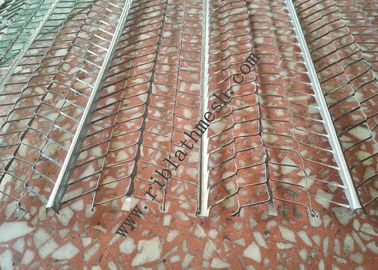 V Type Reinforced Rib Lath Mesh , 610mm Width 0.3mm Thickness Galvanized Metal Lath