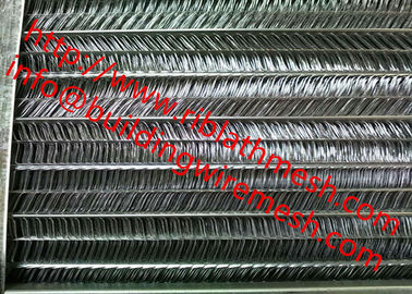 High Precision Rib Lath Mesh , Galvanised Metal Mesh Lath 0.30MM Thickness