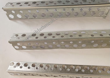 2.5cm Wing 3m Length Galvanized Perforated Metal Corner Bead 0.50mm Thickness