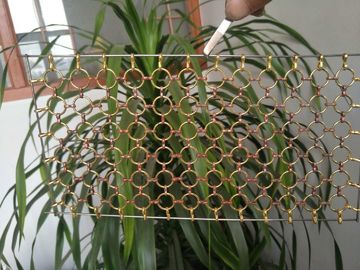 Professional Decorative Wire Grilles For Room Dividers / Hotel Hall Decoration