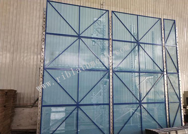 Blue Color Perforated Steel Mesh For High Rise Buildings With 1mm Thickness