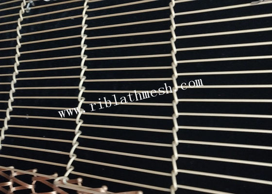 Anodized 2m Width 1.5mm Dia Decorative Wire Mesh