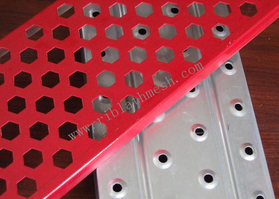 Round Hole Anti Skid Walkway 3x1.22m Perforated Metal Mesh Sheet