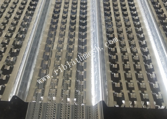 3.39kgs/M2 Galvanized High Ribbed Formwork 2.5m Length For Construction