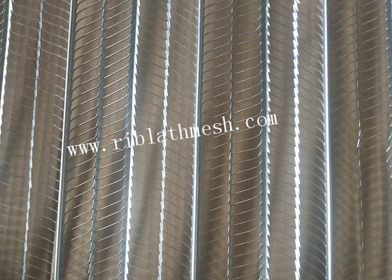 5mm Rib Height Expanded Metal Rib Lath Galvanized 2.5m Length