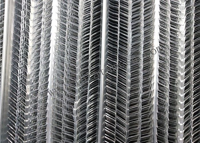 Galvanised 0.26mm Thickness 2m Length Rib Lath Mesh