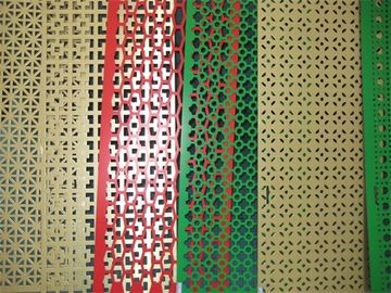 Indoor Decorative Perforated Metal Mesh , Aluminum / SS Perforated Sheet