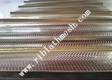 Galvanized Rib Lath Mesh XT1008 0.3mm-0.4mm thickness , 500-900 width 1-3m Length