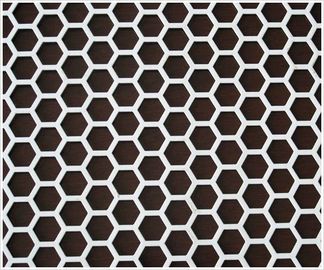 Architectural Decoration Hexagonal Perforated Sheet Guards 79%-80% Open Area