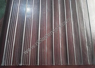 600x2500mm Rib Lath Mesh , Galvanized Steel 1/8&quot; Flat Rib Lath