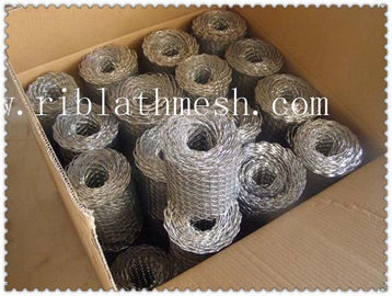 0.3-0.6mm Thickness Galvanized Steel Stucco Netting For Partition Slabs / Paving