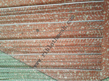 V Type Reinforced Rib Lath Mesh , 610mm Width 0.3mm Thickness Galvanized Metal Lath