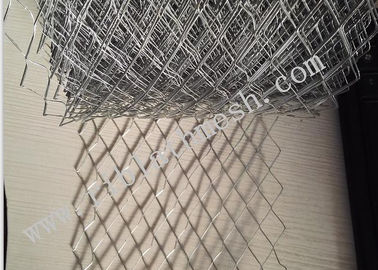 Metal Steel Brick Wall Mesh , 10cm Width Stucco Wire Mesh 0.9 Kgs / Sqm