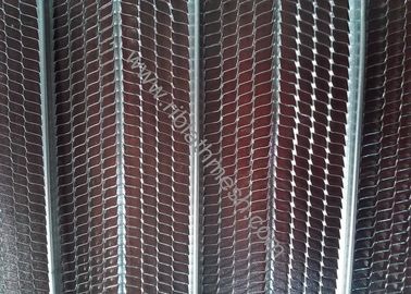 Construction Expanded High Rib Mesh 0.3mm Thickness Hot Dipped Galvanized Material