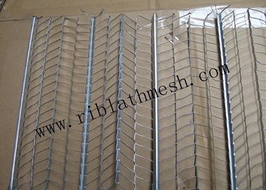 610mm width Galvanized Rib Lath Mesh 1-3m Length 0.3mm Thickness