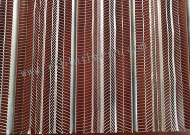 5*11 Hole 900mm Width Galvanized Sheet Metal Rib Lath Mesh 2.5m Length