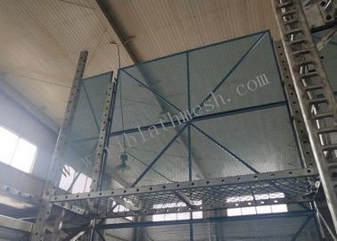 Blue Color Perforated Steel Mesh For High Rise Buildings , 1mm Thickness