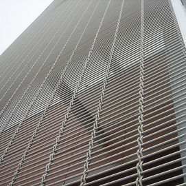 Stainless Steel 316 Architectural Wire Mesh Panels For Blind Metal Drapery Wall