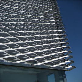 Architectural Building Expanded Metal Lath Mesh Curtain Wall With Fixing L Type Frame