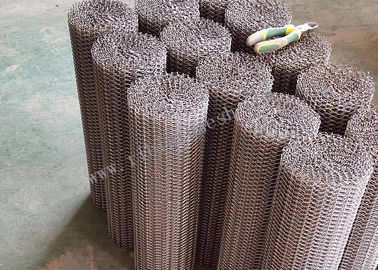 SS304 Decorative Wire Mesh Ring Stainless Steel Mesh For Partition Wall Fabrication