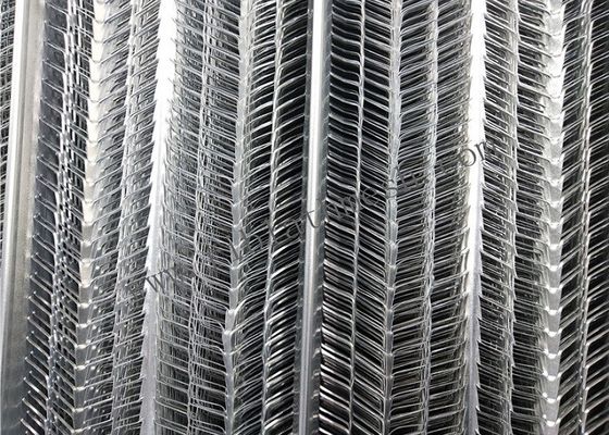 Galvanised 0.26mm Thickness 2m Length Rib Lath Mesh