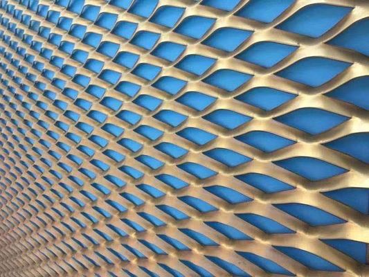 Durable Stainless Steel Expanded Metal Lath 2.0mm Thinckness Mesh Curtain Wall