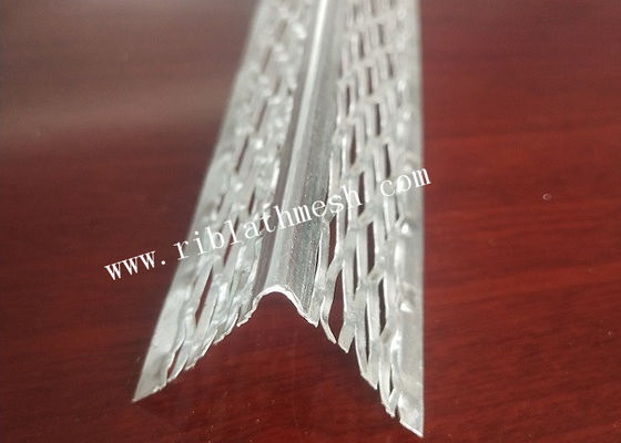 Drywall 5mm Edge Aluminium Angle Bead Round Nose Metal With Diamond Mesh Wings