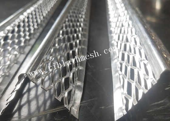 Drywall Round Nose Aluminium Angle Bead Metal With Diamond Mesh Wings