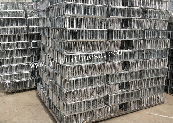 Silver 0.35mm Thickness 200mm Height Rib Lath Mesh