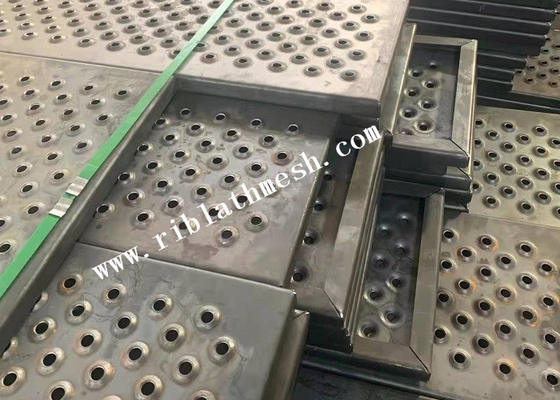 1m Length Perforated Metal Mesh Sheet Fish Scale Hole Anti Skid Walkway