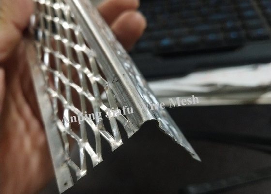 Drywall Round Nose Aluminium Angle Bead Metal With Diamond Mesh Wings